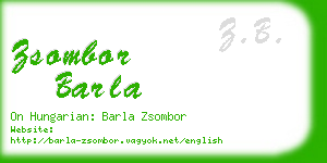 zsombor barla business card